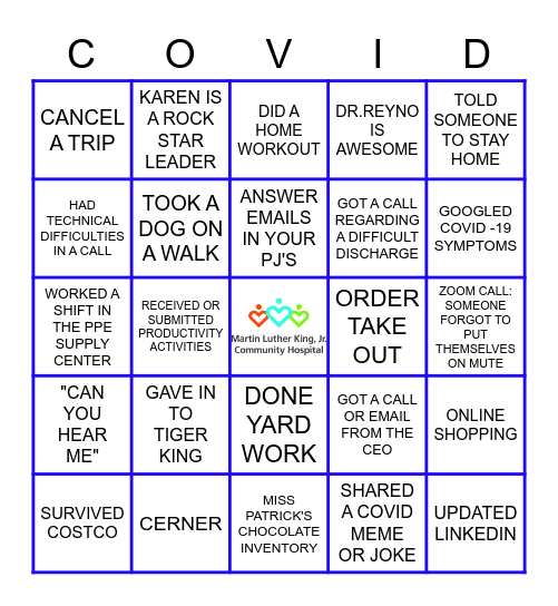I GOT COVID! Bingo Card