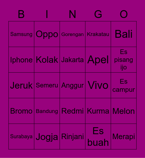 iaimut` Bingo Card