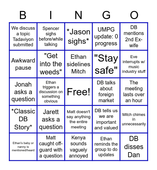 Content Protection Meeting Bino Bingo Card