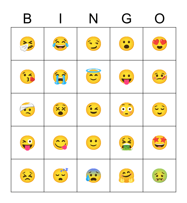 Free Printable Emoji Bingo Cards - Printable Word Searches