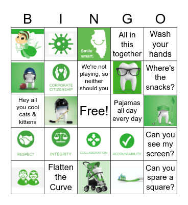 DDIL Values Bingo Card