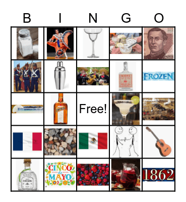 Cinco de Mayo Bingo Card