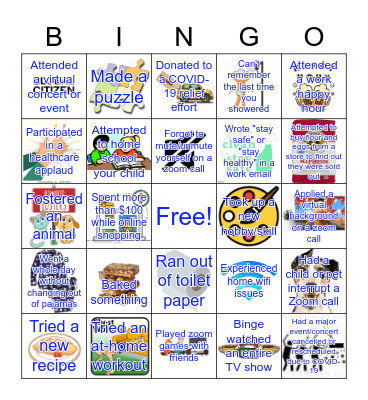 OverOps Quarantine Bingo Card