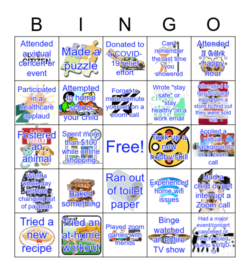 OverOps Quarantine Bingo Card
