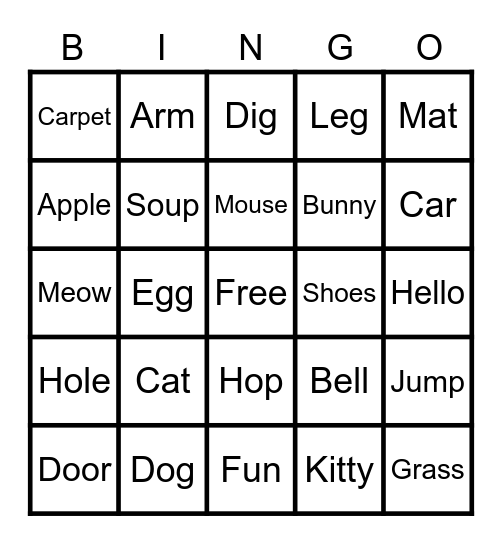 Bingo Game Bingo Card