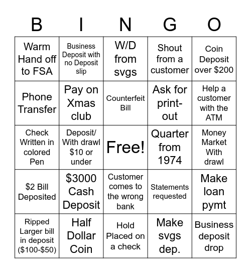 Teller Bingo Card