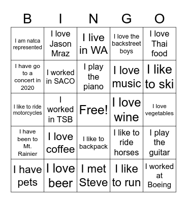 BASOO Superstars Bingo Card