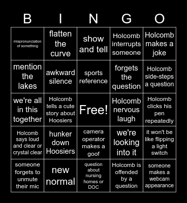 Daily Doctor's Appointment Bingo Card