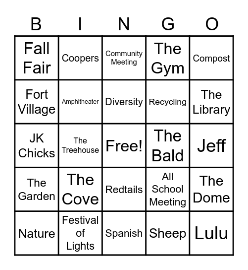 Burgundy Bingo! Bingo Card