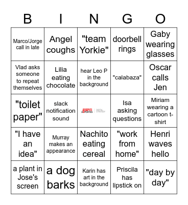 ESPN Deportes Digital Strategy Bingo Card