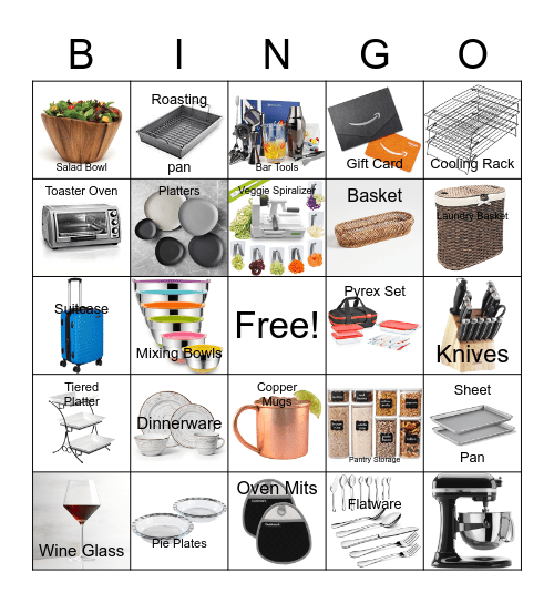 Lillie's Bridal Shower Bingo Card