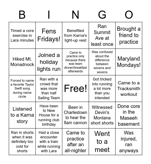 yikes but... MITRC Bingo Card