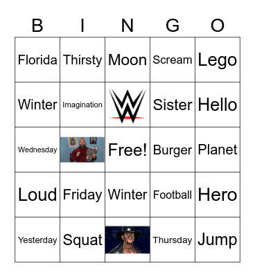 Bash Bash Bingo Card