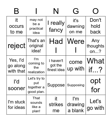 Keynote advanced speaking+ vocabulary unit 5 Bingo Card