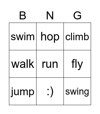 Animals! Bingo Card