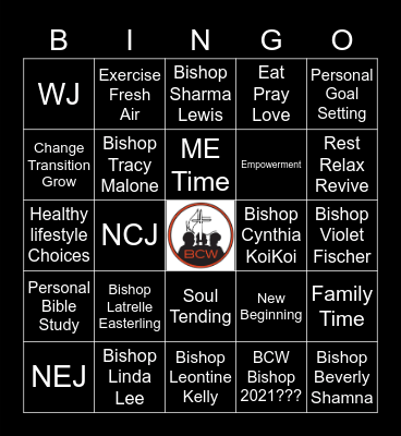 BCWUMC BINGO 2 Bingo Card