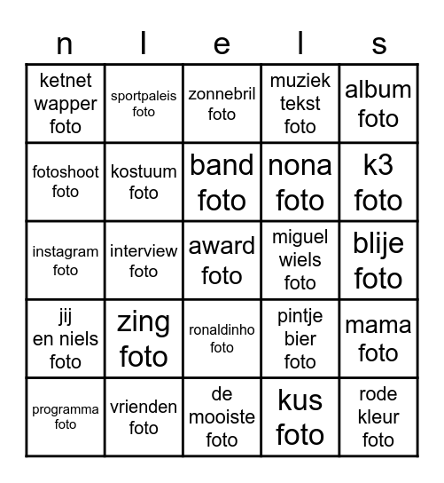 niels destadsbader bingo Card