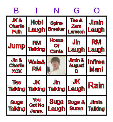 Bangtan Babes Bingo Card