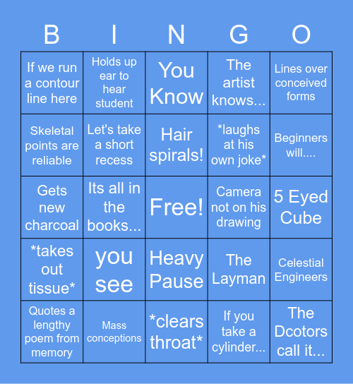 Hale Lectures Bingo Card