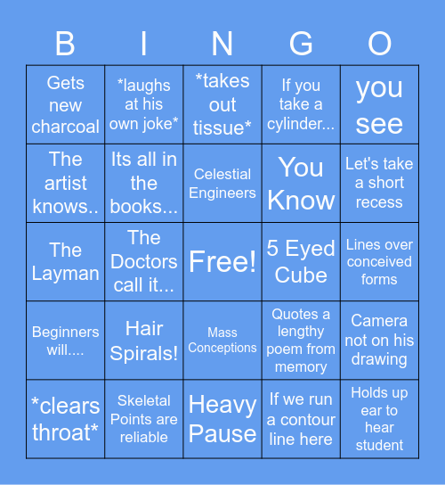 Hale Lectures Bingo Card