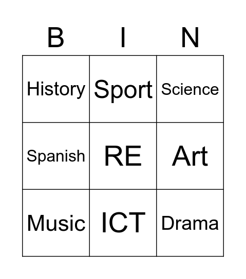 Essen und Trinken Bingo Card