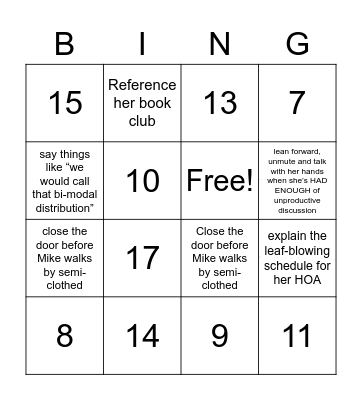 Only the real Kristen would. . . Bingo Card