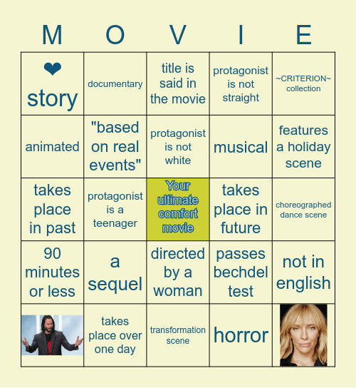 📽 movie bingo 🎬 Bingo Card