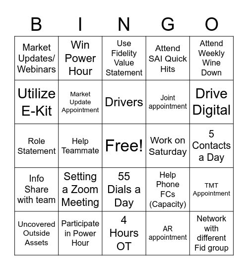 CRM BINGO Card