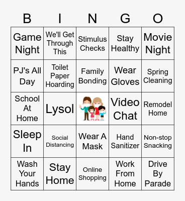 Quarantine! Bingo Card