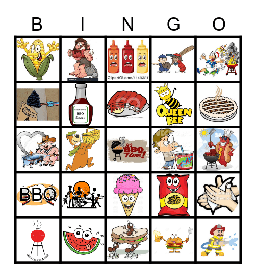 Barbecue Bingo Card