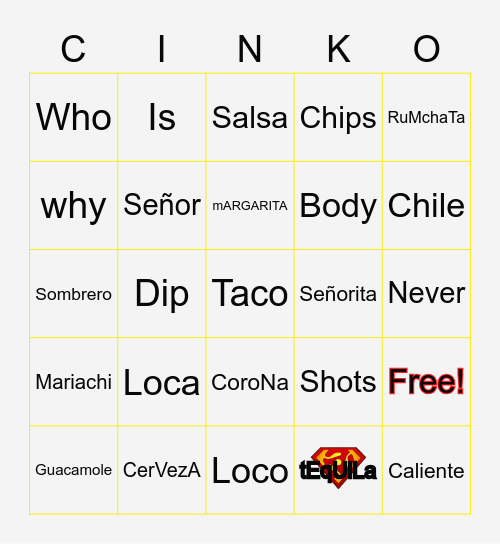 BINGO DE MAYO - VOGELHOOD Bingo Card