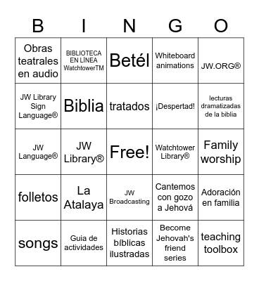 KIDS ZOOM BINGO Card