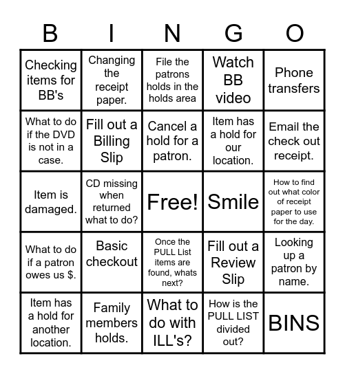 We are all in this together Bingo Card