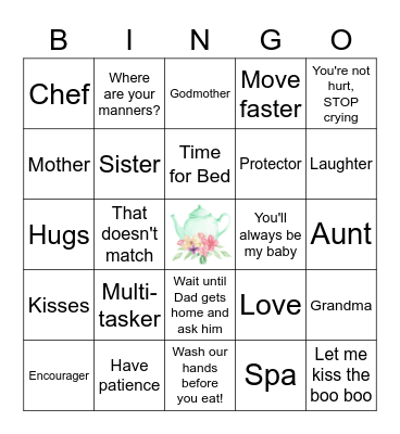 Mother's Day Virtual Bingo 2020! Bingo Card