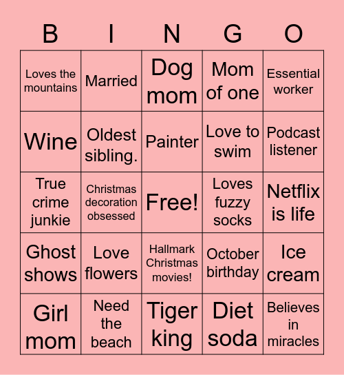Holly’s Bingo Game! Bingo Card