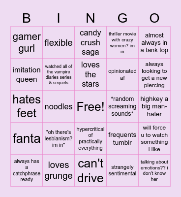 Stinky Poopy Bingo Card