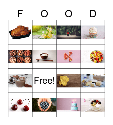 Count & Non-Count Foods Bingo Card