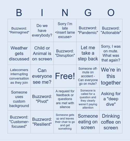 MANAGER DOJO Bingo Card