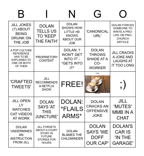 Jolingo Bingo Card