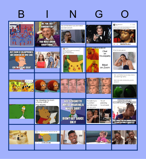MEME BINGO Card