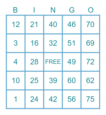 SHEENA ✌️ Bingo Card