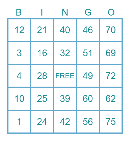 SHEENA ✌️ Bingo Card