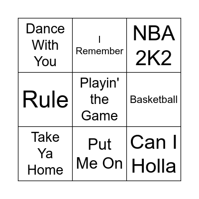 Like Mike Bingo Card