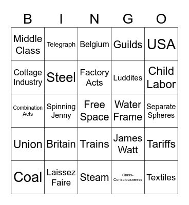 AP Euro Bingo Card