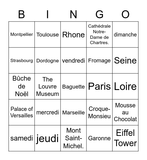 chouzsally‘s bingo! Bingo Card