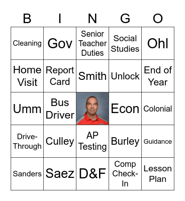 PLC Survival Bingo Card