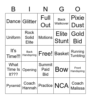 Kryptonite Bingo Card