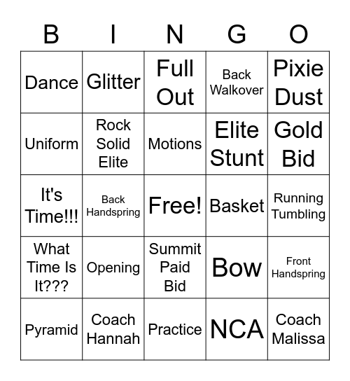 Kryptonite Bingo Card