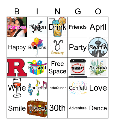 MONA'S BIRTHDAY BINGO Card