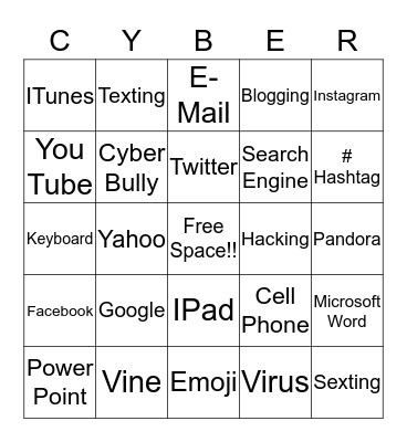 Cyber Bingo Card
